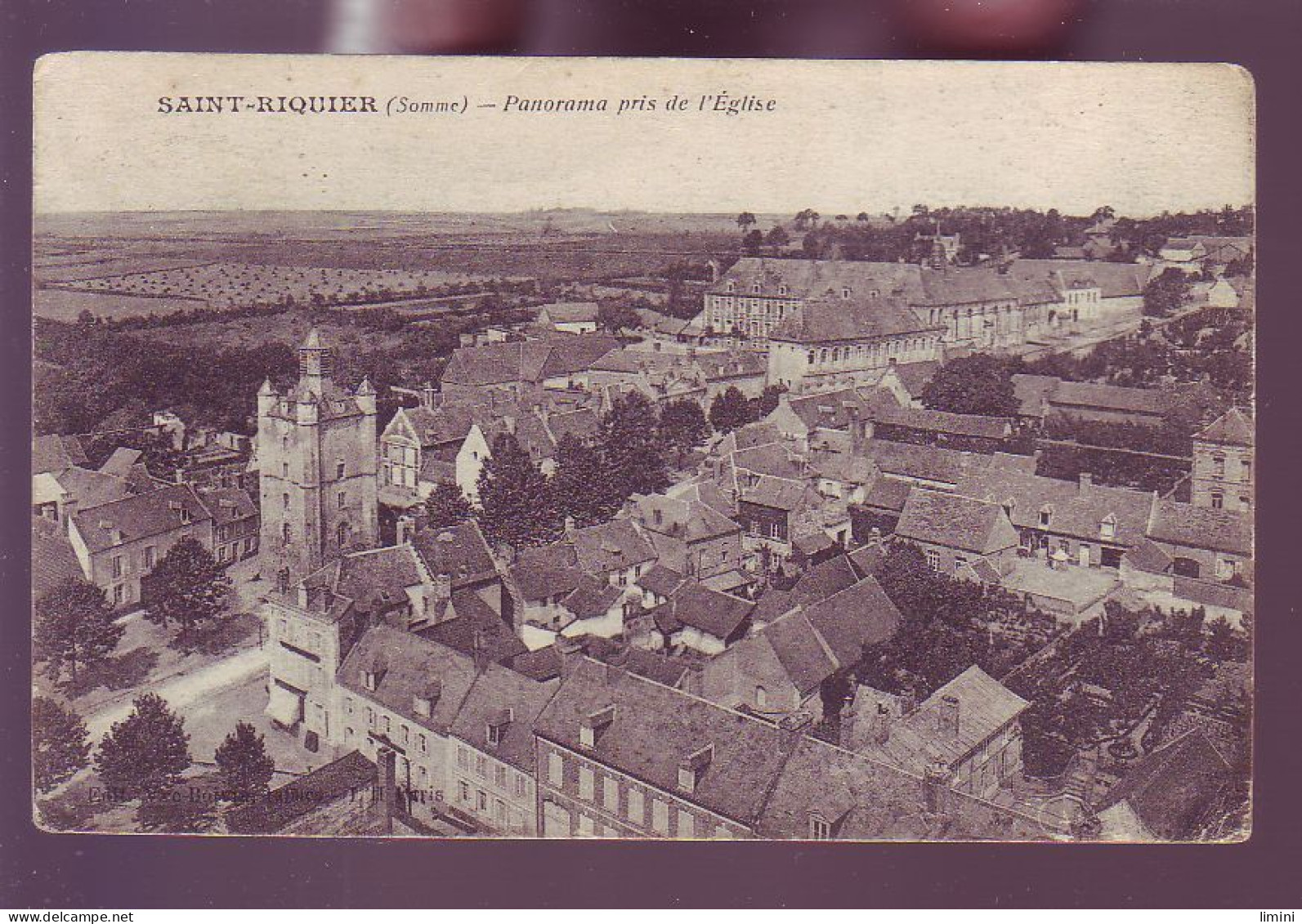 80 - SAINT-RIQUIER - PANORAMA PRIS DE L'ÉGLISE -  - Saint Riquier