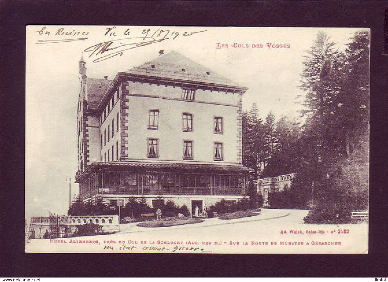 88 - COL DE LA SCHLUTCHT - HOTEL ALTENBERG - ANIMÉE -  - Contrexeville