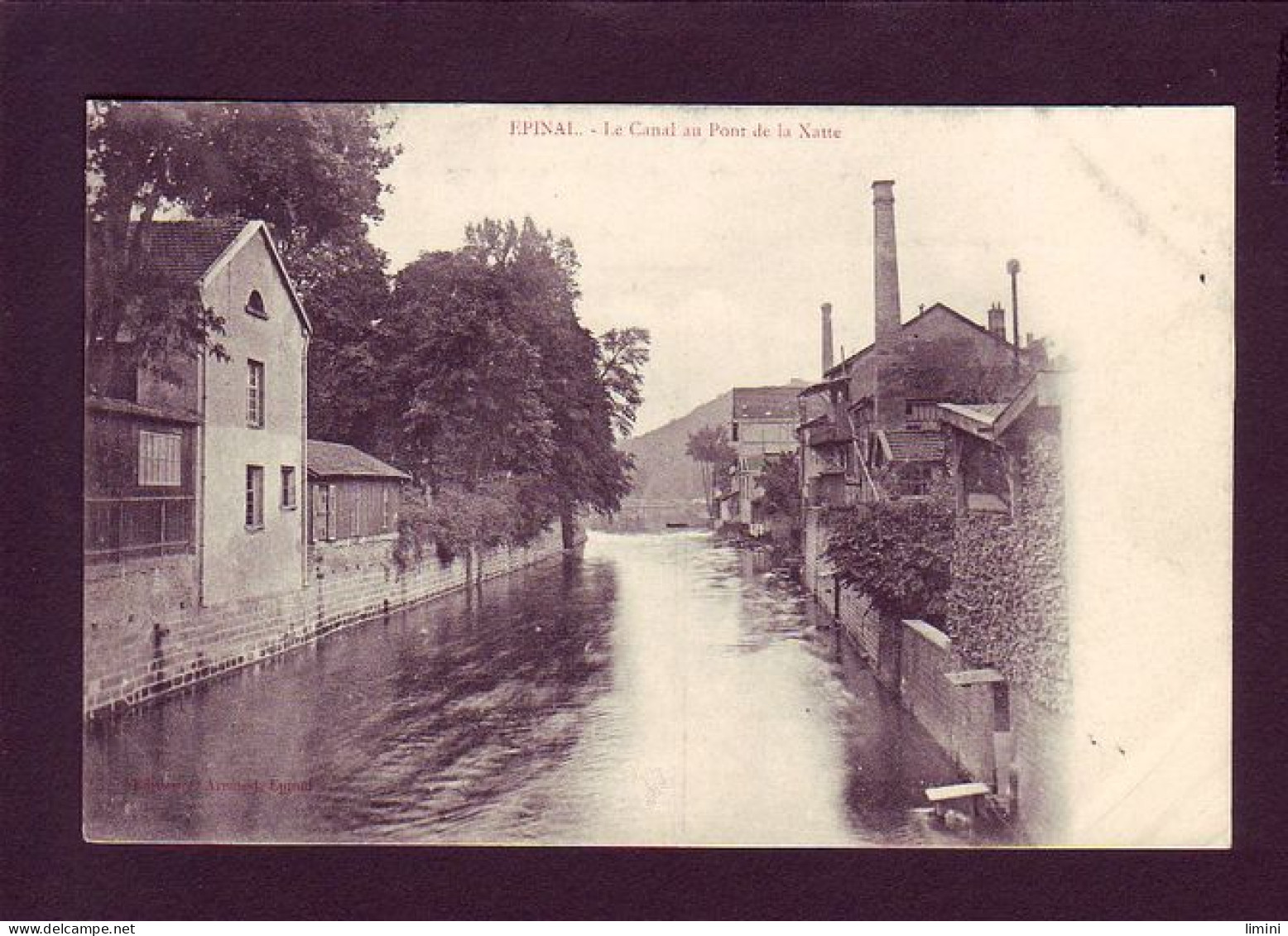 88 - EPINAL - LE CANAL AU PONT DE LA XATTE -  - Epinal