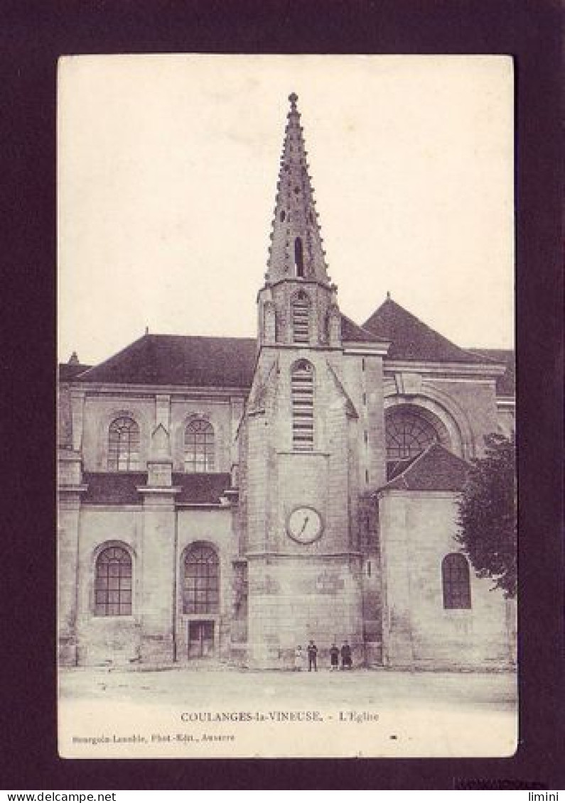 89 - COULANGES-la-VINEUSE - L'ÉGLISE - ANIMÉE -  - Coulanges La Vineuse