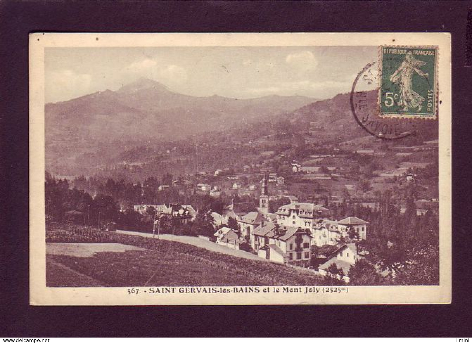 74 - SAINT-GERVAIS - VUE GÉNÉRALE ET LE MONT-JOLY -  - Saint-Gervais-les-Bains