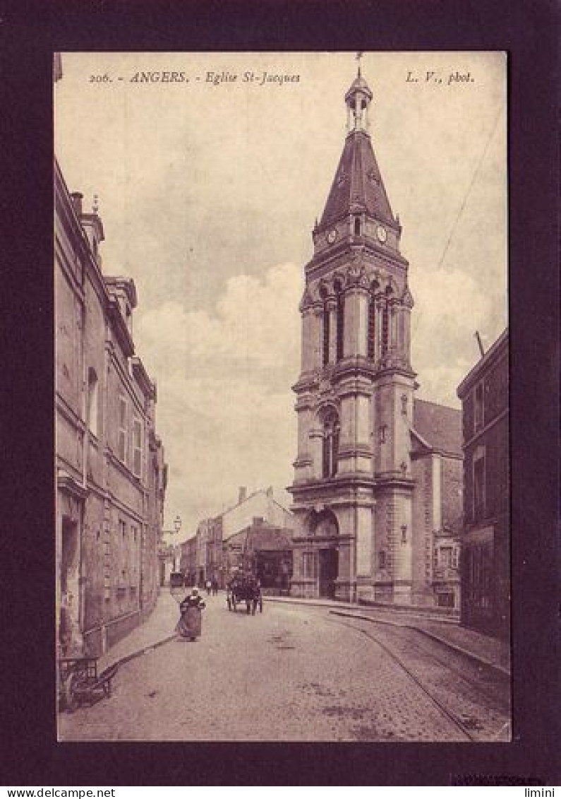 49 - ANGERS - ÉGLISE SAINT-JACQUES - ATTELAGE - ANIMÉE -  - Angers