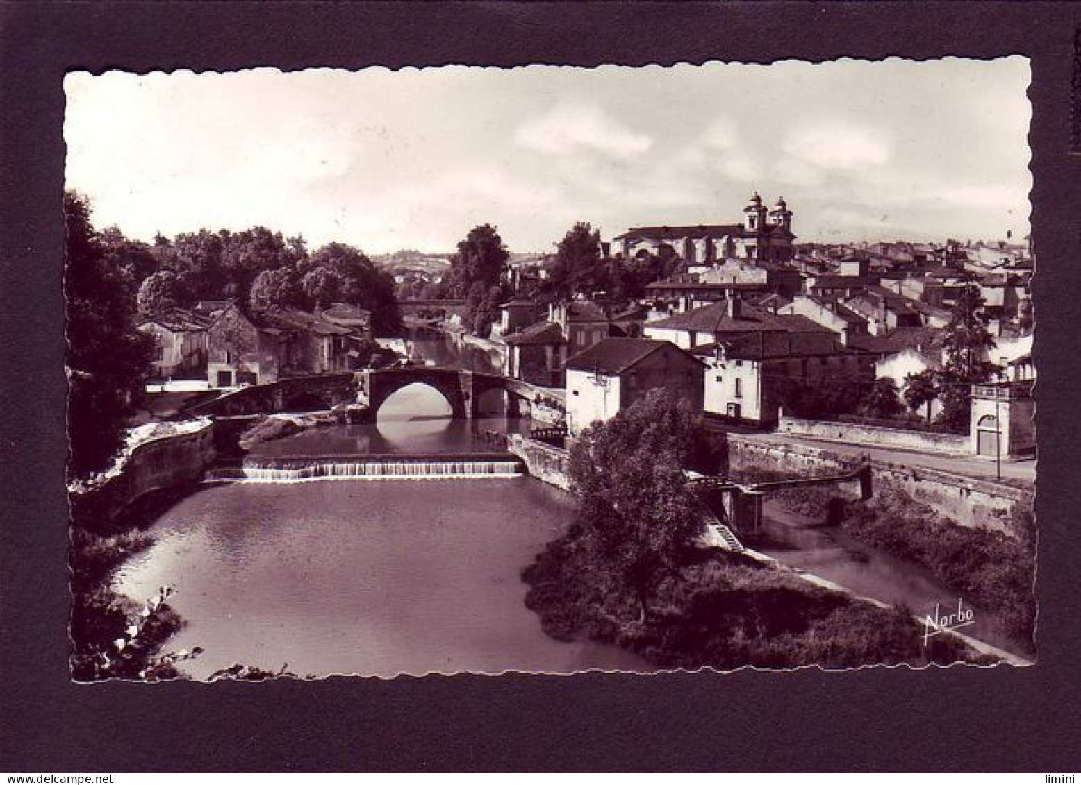 47 - NERAC - VUE GÉNÉRALE SUR LA BAÏSE, LES PONTS ET LA VILLE -  - Nerac