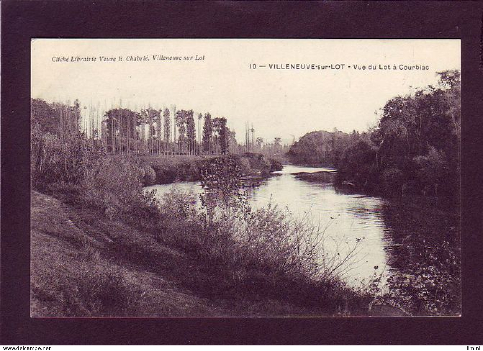 47 - VILLENEUVE-sur-LOT - VUE DU LOT A COURBIAC -  - Villeneuve Sur Lot