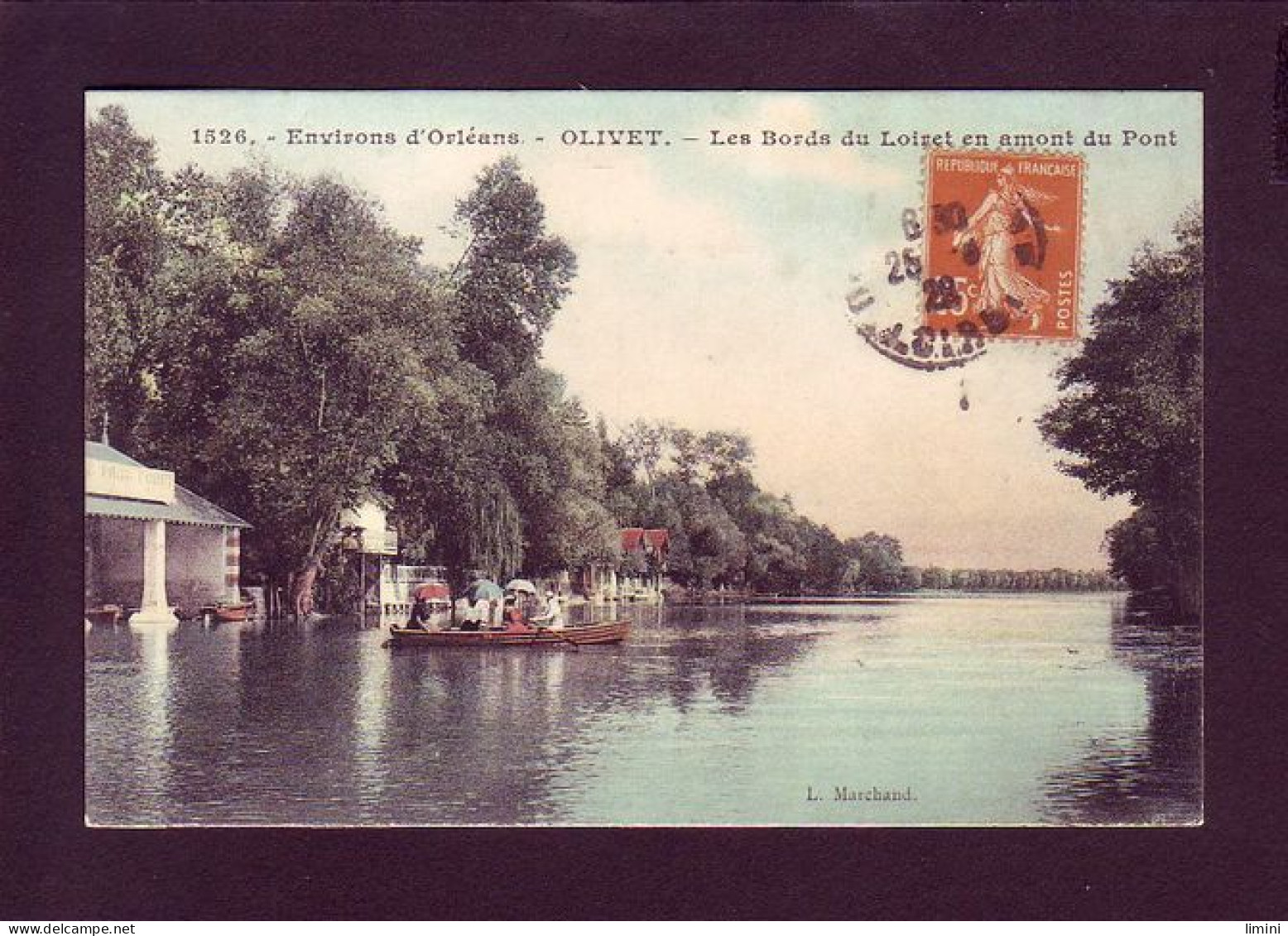 45 - OLIVET - LES BORDS DU LOIRET EN AMONT DU PONT - COLORISÉE -  - Autres & Non Classés