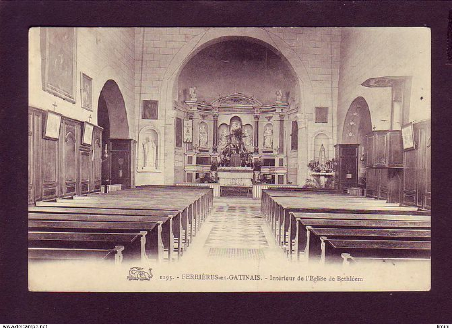 45 - FERRIERES-en-GATINAIS - INTERIEUR DE L'ÉGLISE DE BETHLÉEM -  - Other & Unclassified