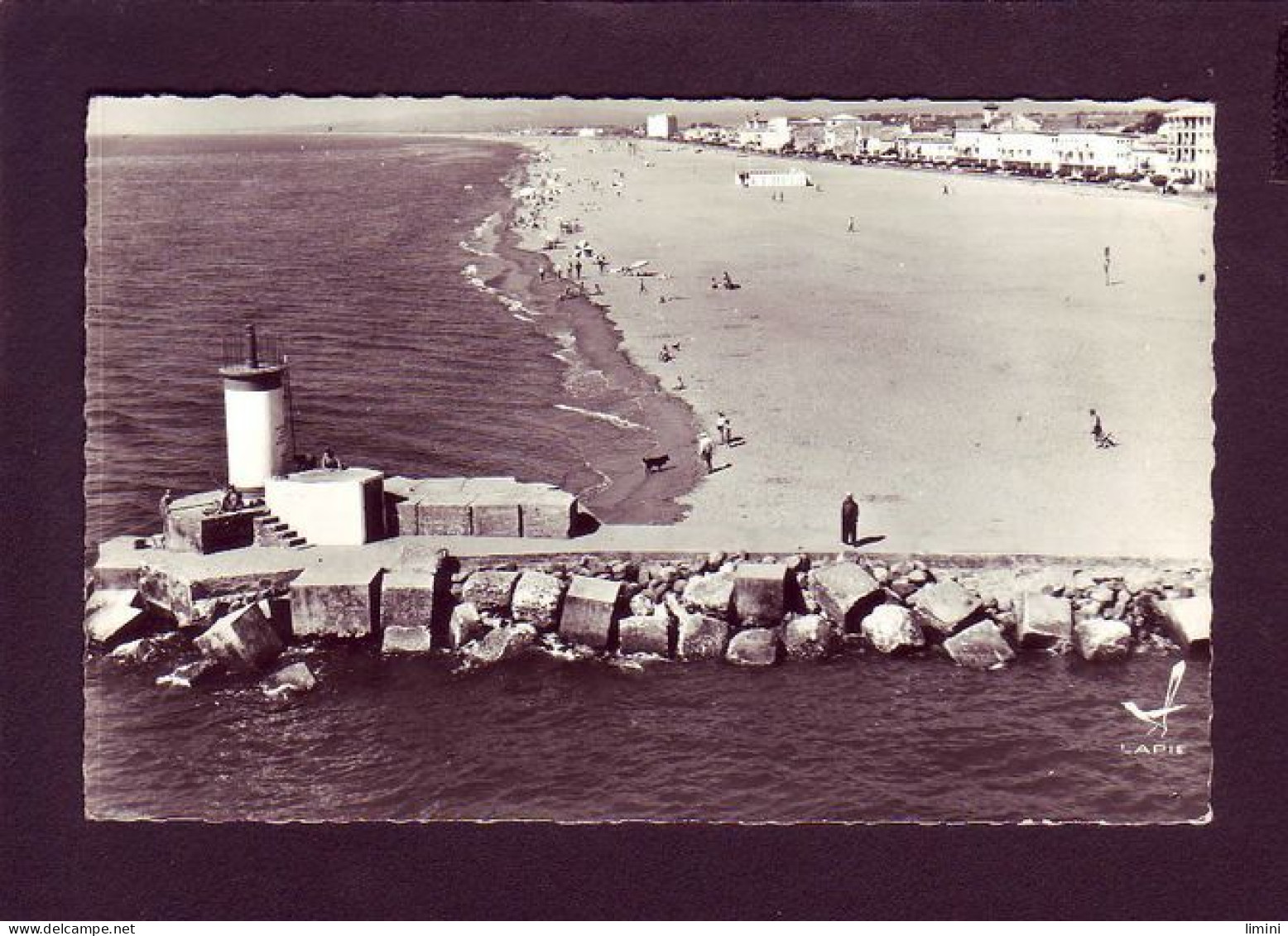 34 - VALRAS-PLAGE - VUE AERIENNE DE LA JETÉE ET LA PLAGE - ANIMÉE -  - Other & Unclassified