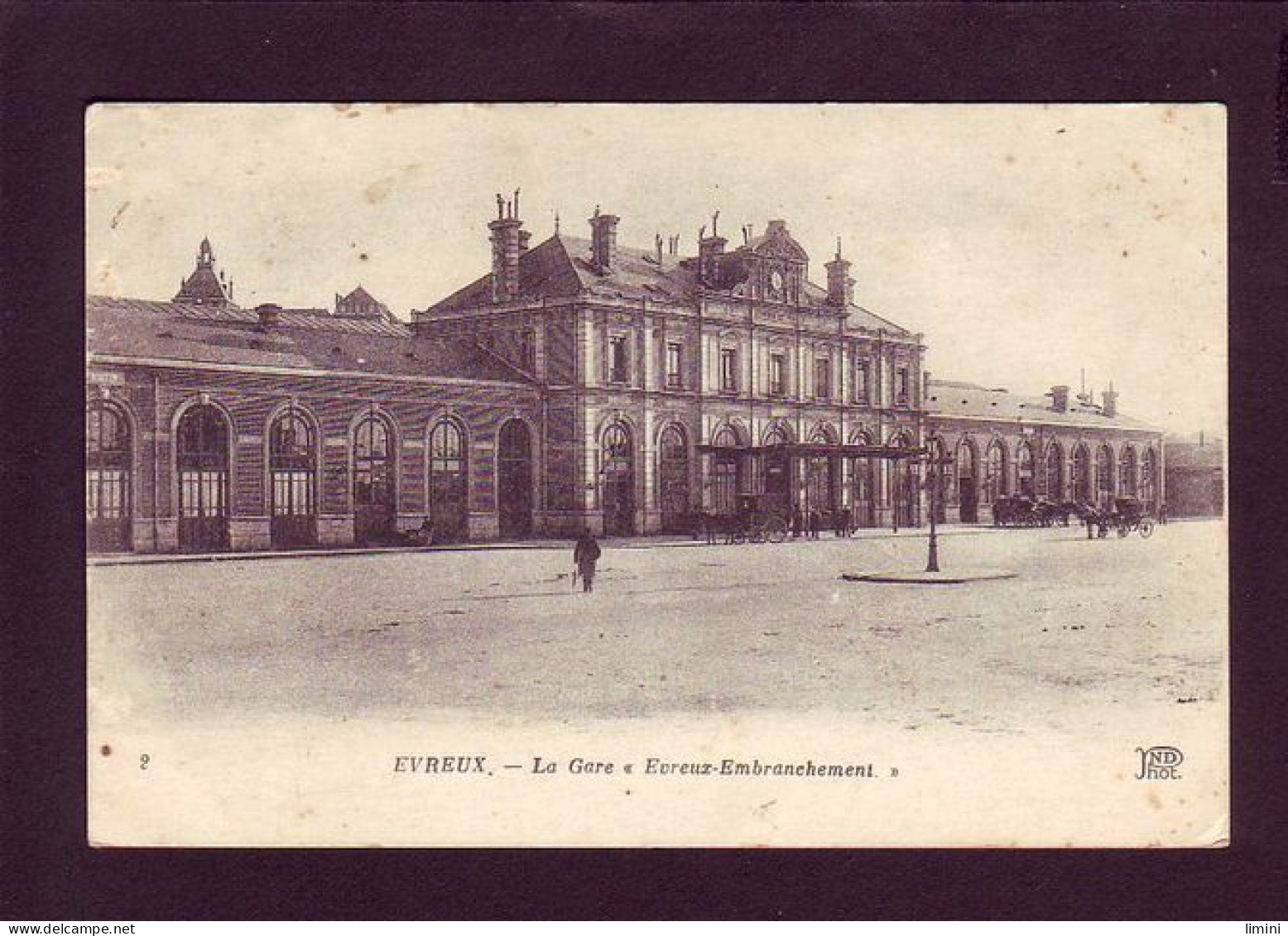 27 - EVREUX - LA GARE ""EVREUX-EMBRANCHEMENT"" - ATTELAGE - ANIMÉE -  - Evreux