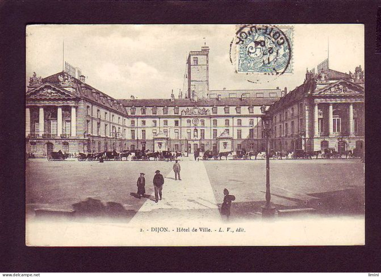 21 - DIJON - HOTEL DE VILLE - ATTELAGE - ANIMÉE -  - Dijon