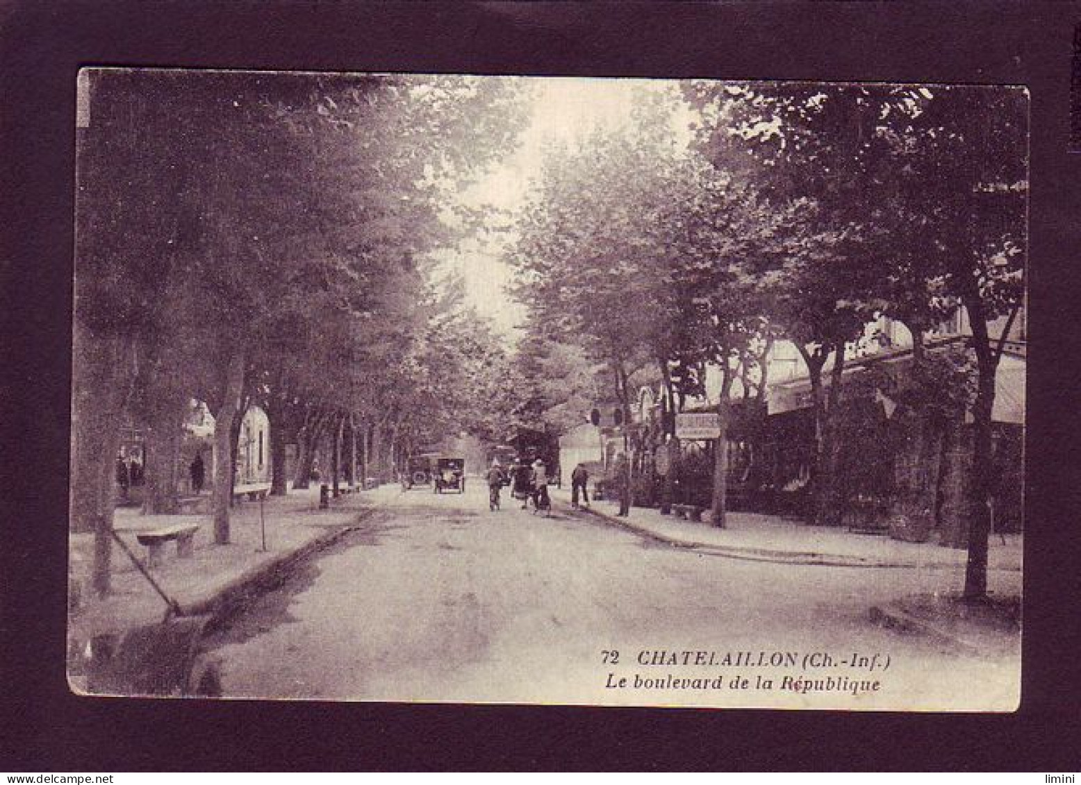 17 - CHATELAILLON - LE BOULEVARD DE LA RÉPUBLIQUE - ANIMÉE -  - Châtelaillon-Plage