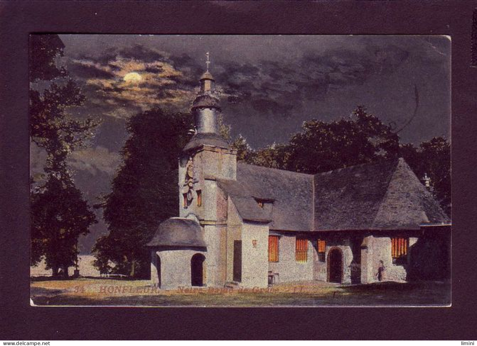 14 - HONFLEUR - NOTRE-DAME DE GRACE - COLORISÉE -  - Honfleur