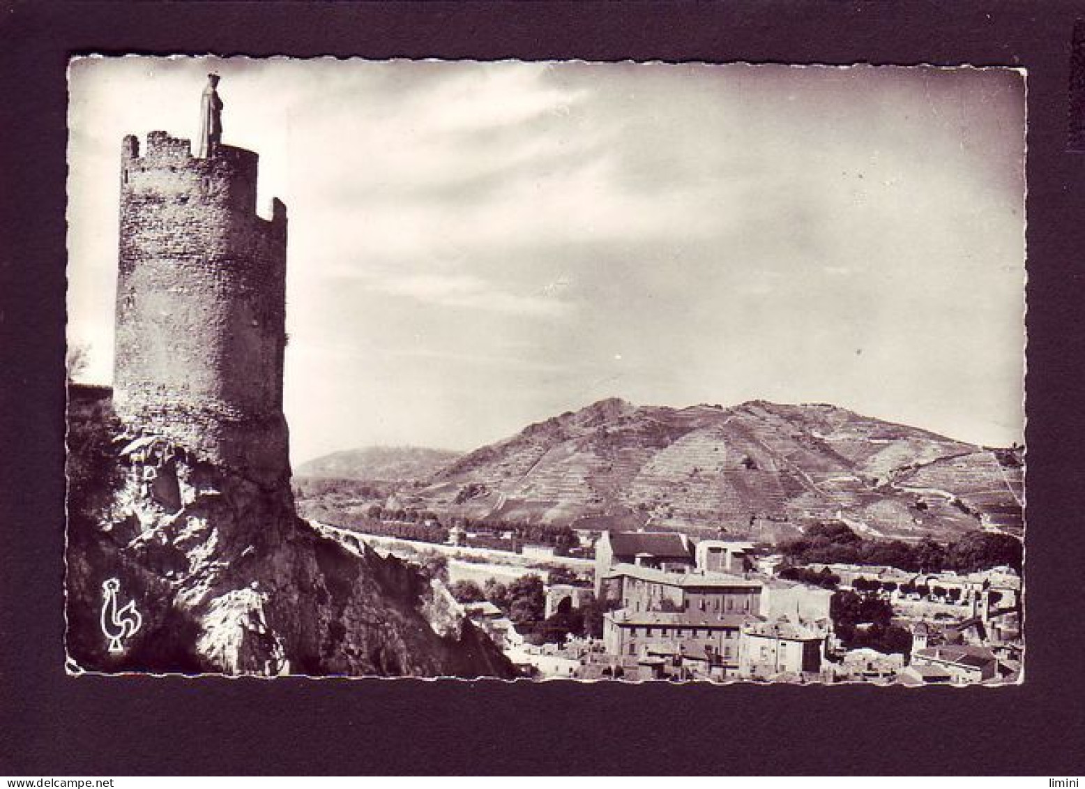 07 - TOURNON - LA TOUR DE LA VIERGE ET LES COTEAUX DE L'HERMITAGE -  - Tournon