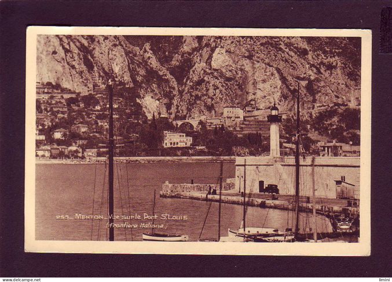 06 - MENTON - VUE SUR LE PONT SAINT-LOUIS -  - Menton