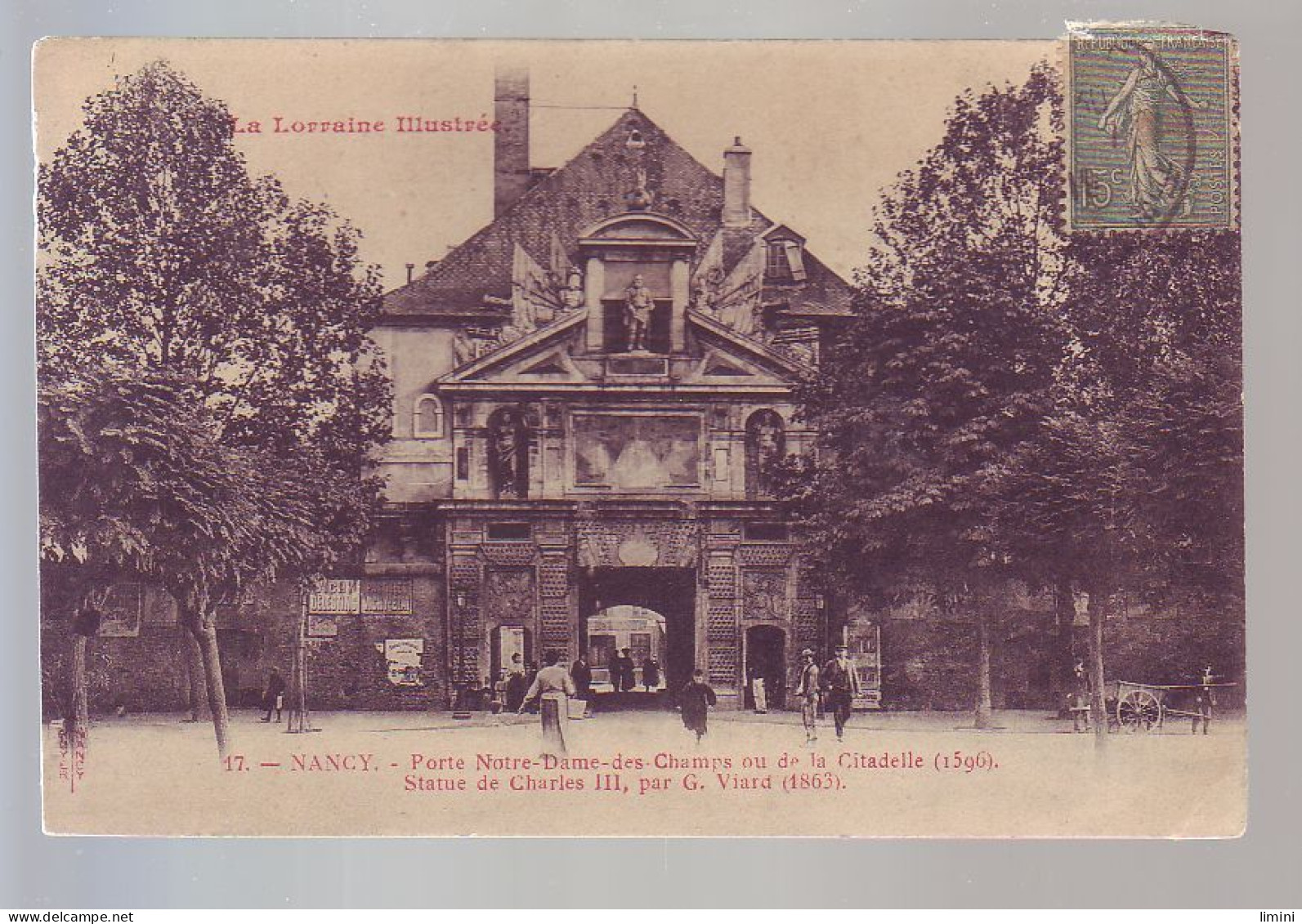 54 - NANCY - PORTE NOTRE-DAME DES CHAMPS - ANIMÉE -  - Nancy