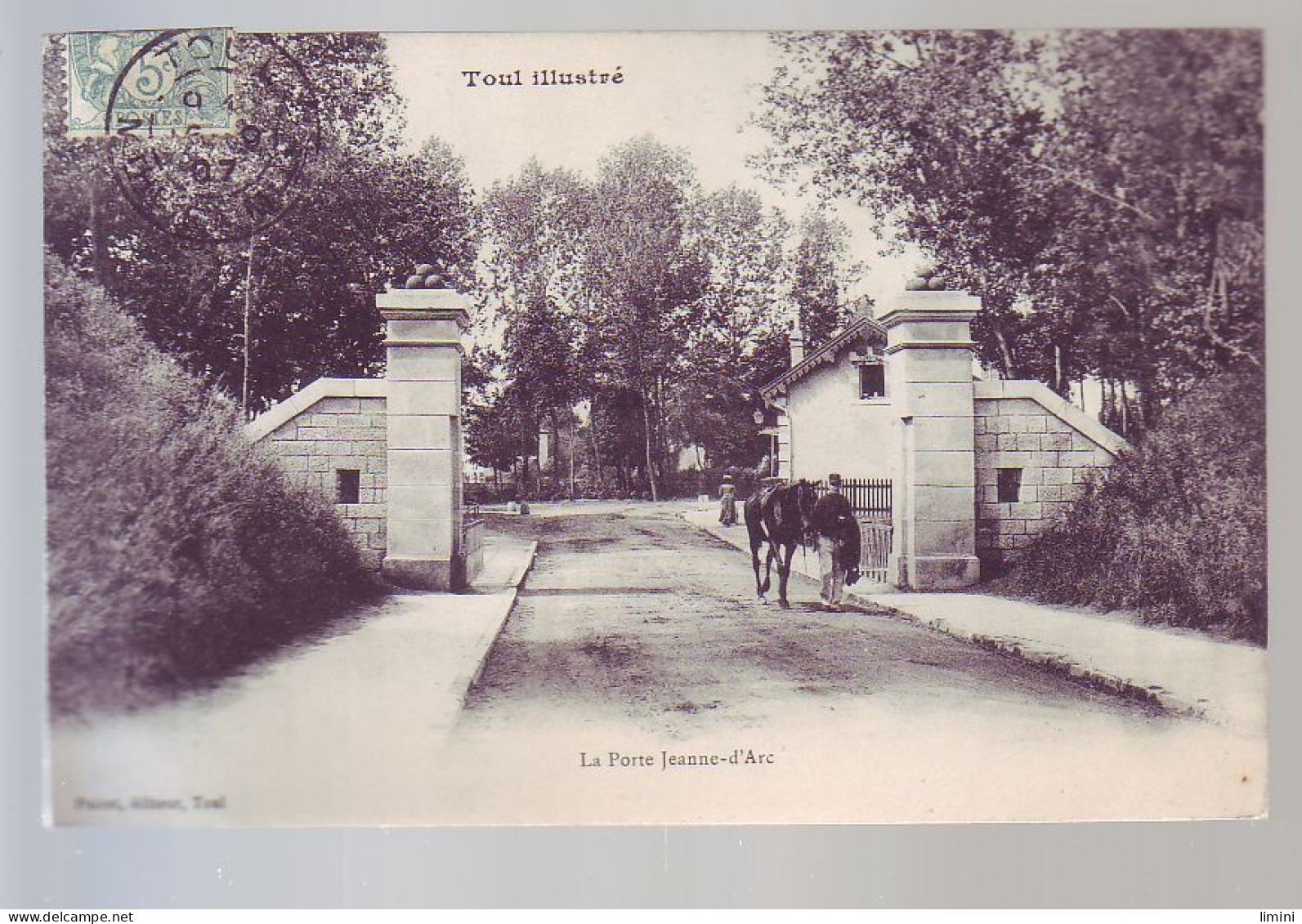 54 - TOUL - LA PORTE JEANNE D'ARC - ATTELAGE - ANIMÉE -  - Toul