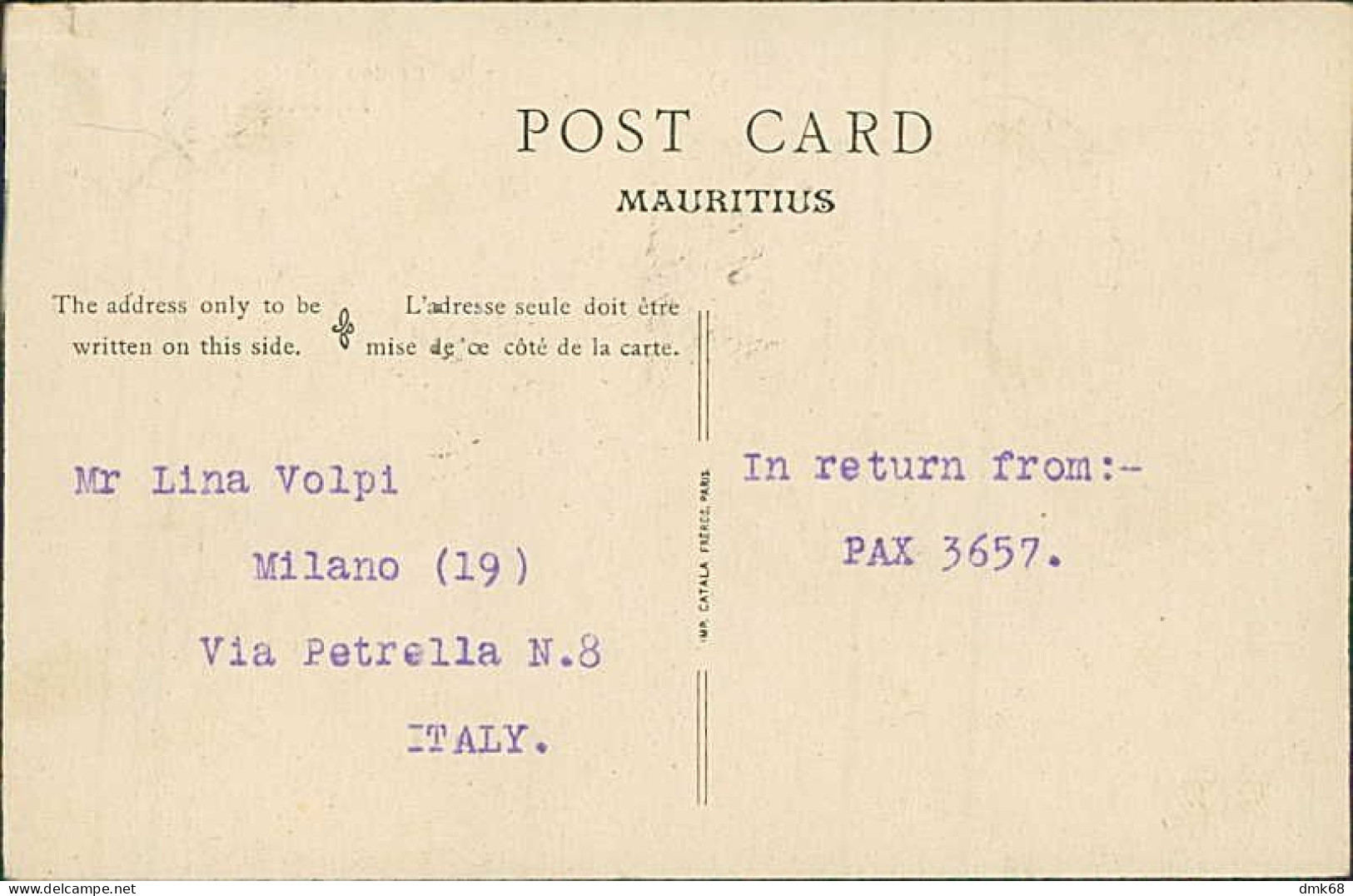 MAURITIUS / ILE MAURICE - TEMPLE HINDOU - VACOAS - EDIT. MAGASINS REUNIS - MAILED 1926 / STAMPS (12579) - Mauritius