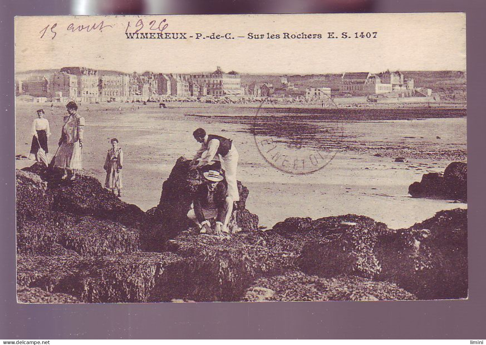 62 - WIMEREUX - SUR LES ROCHERS - ANIMÉE -  - Autres & Non Classés