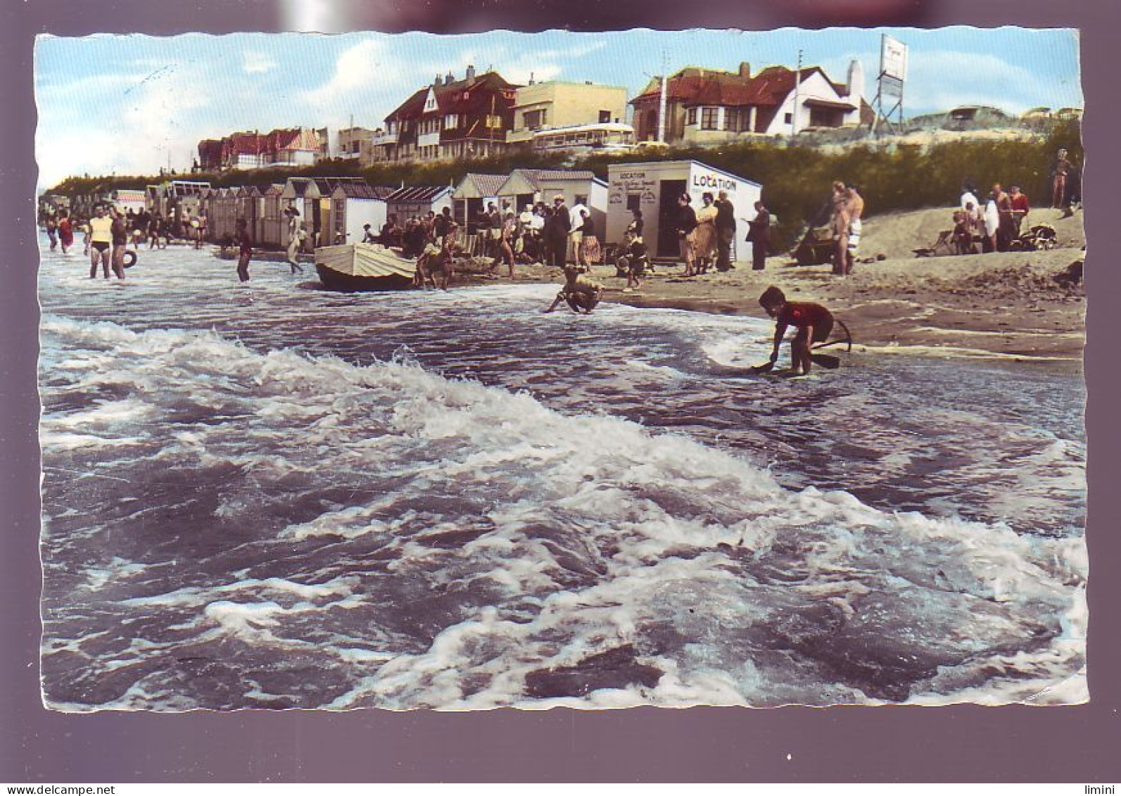 62 - MERLIMONT - LA PLAGE A MARÉE-HAUTE - ANIMÉE -  - Autres & Non Classés