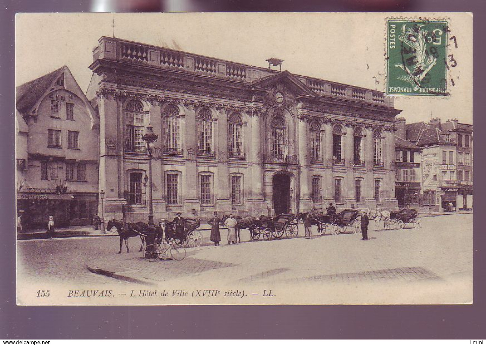 60 - BEAUVAIS - HOTEL DE VILLE - ATTELAGE - ANIMÉE -  - Beauvais