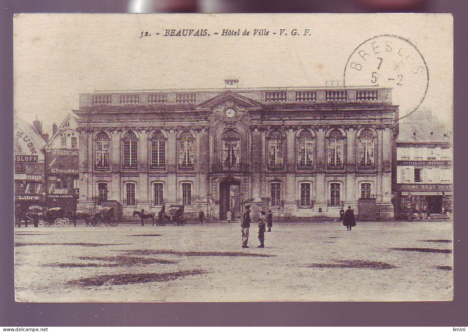 60 - BEAUVAIS - HOTEL DE VILLE - ATTELAGE - ANIMÉE -  - Beauvais