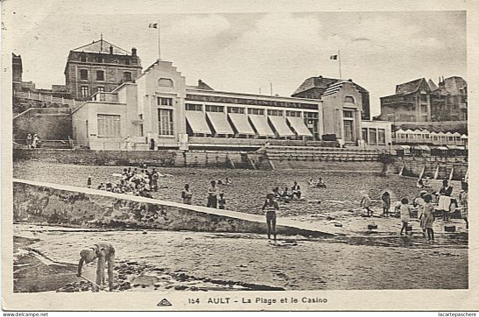 X124921 SOMME AULT LA PLAGE ET LE CASINO - Ault