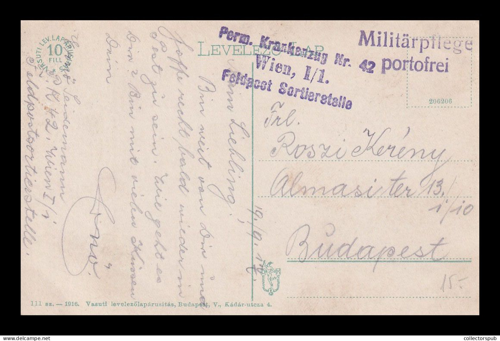 KOLOZSVÁR WWI Vintage Postcard With Fieldpost 1917. - Hungary