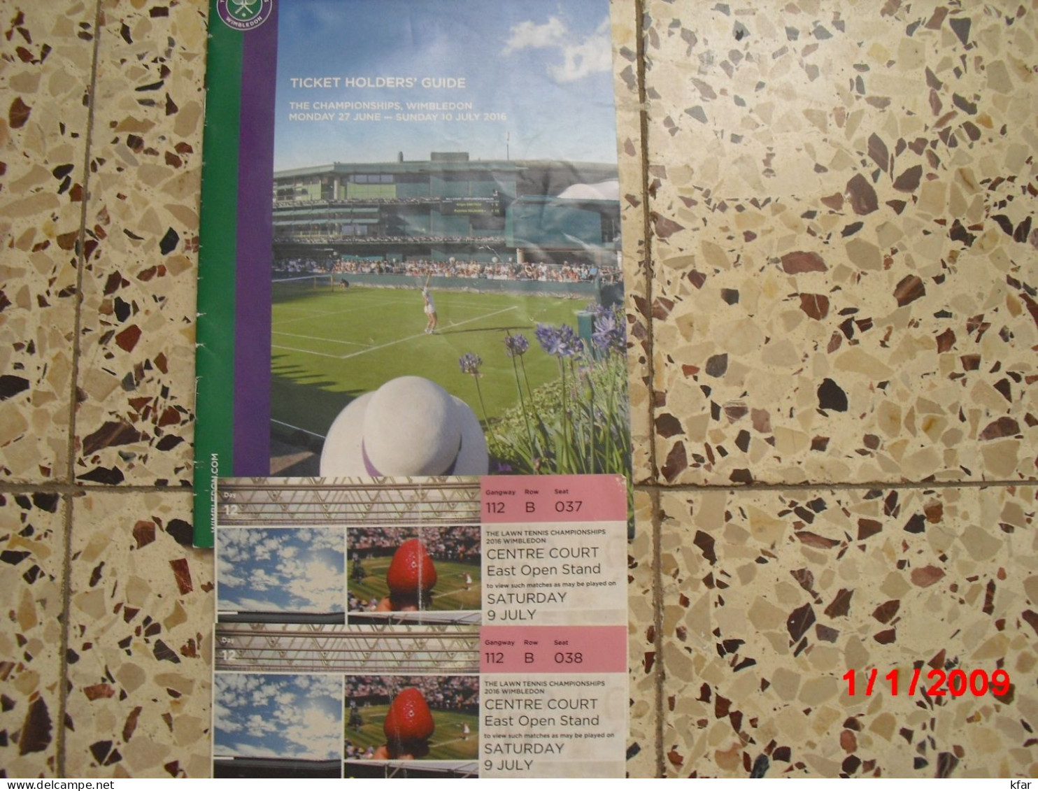 WIMBELDON 2016.. Ticket Holders Guide. 2 Tickets. - Bekleidung, Souvenirs Und Sonstige