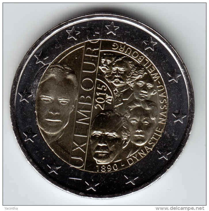 @Y@   Luxemburg   2 Euro Commemorative 2015  UNC   Dynastie - Lussemburgo