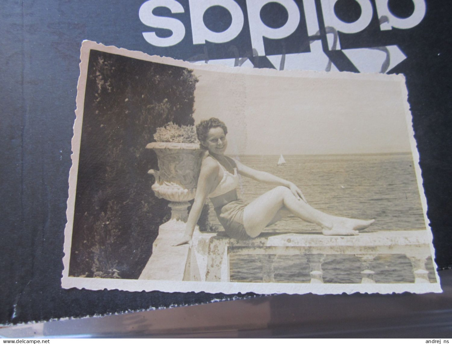 Omisalj Swimsuit Women Old Phot Postcards Fashion - Croatia