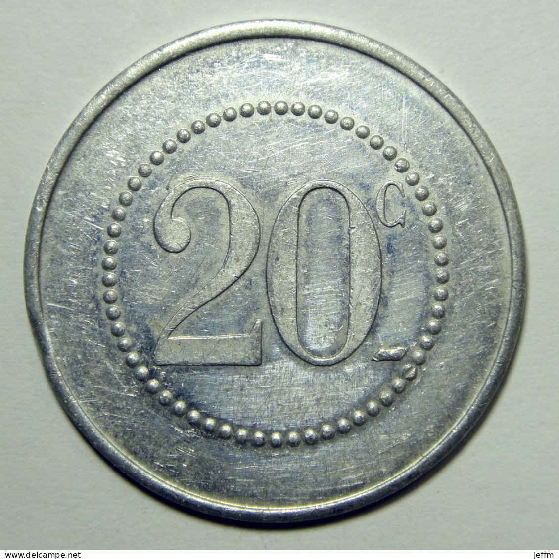 Restaurant Economique H De R - 20 Centimes  Elie R130.3 - Monedas / De Necesidad