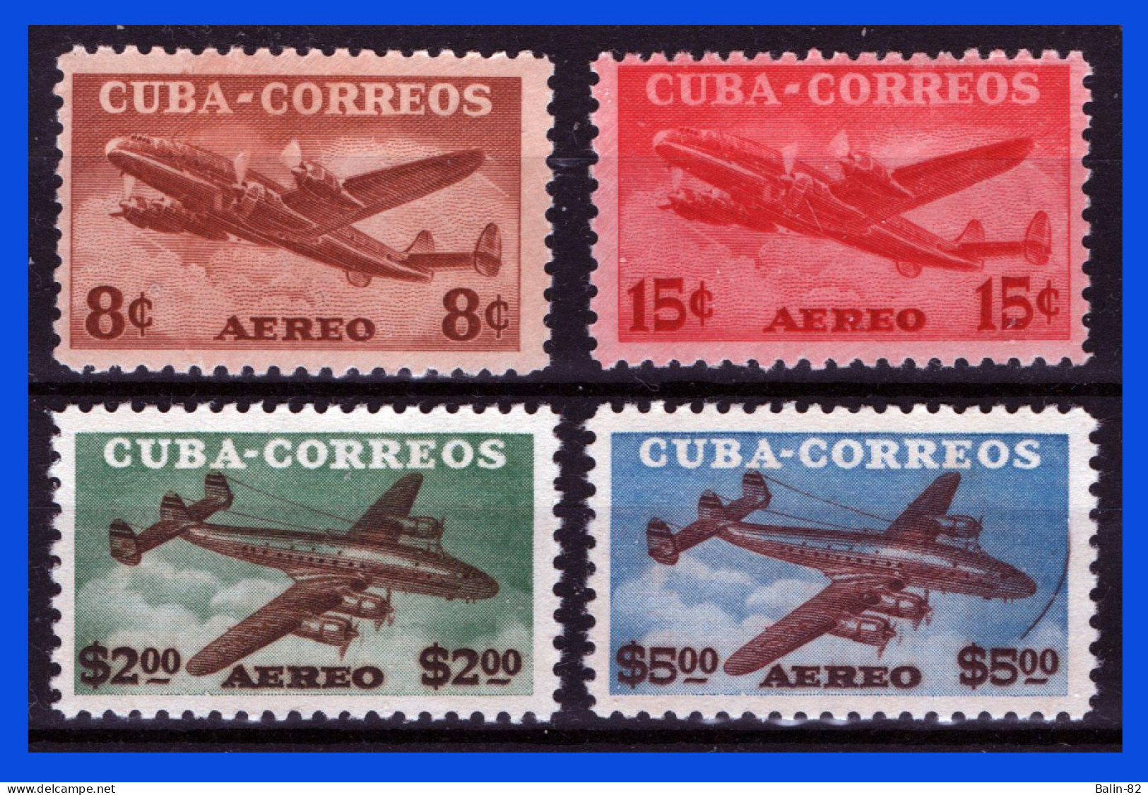1953 - Cuba - Scott N C 75 -C 78 - MLH - Lujo - CU- 22 - Neufs