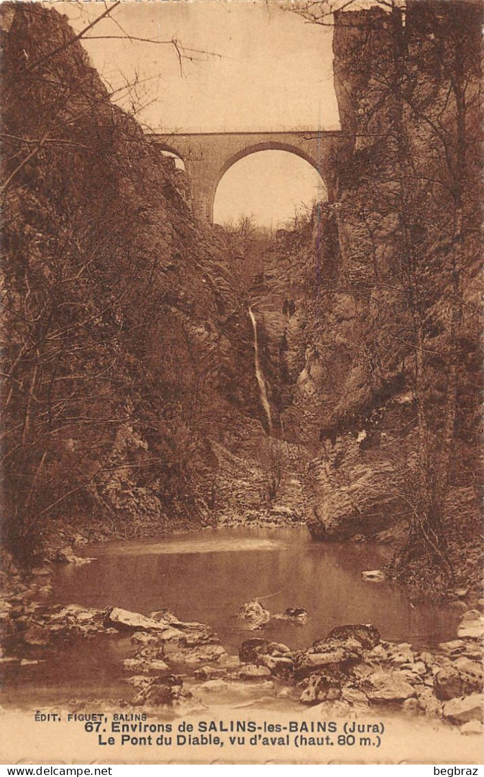 SALINS LES BAINS    ENVIRONS   PONT DU DIABLE - Sonstige & Ohne Zuordnung