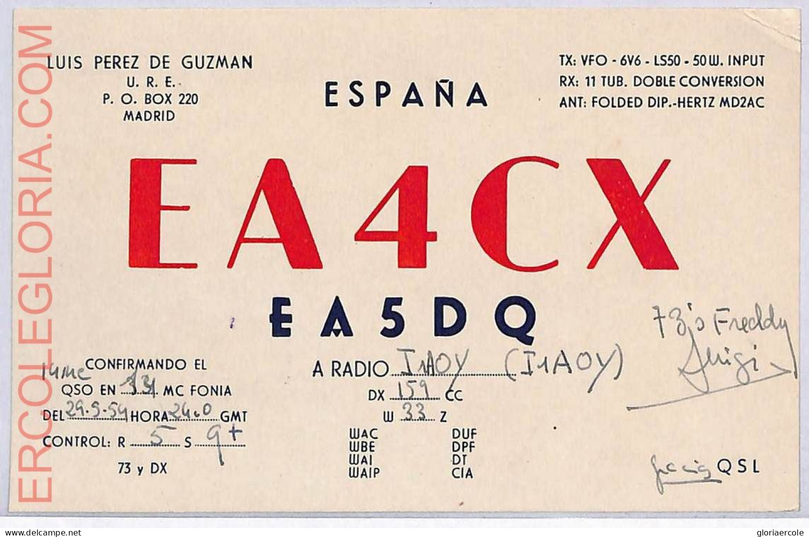 Ad9270 - SPAIN - RADIO FREQUENCY CARD  - Madrid -  19540 - Radio