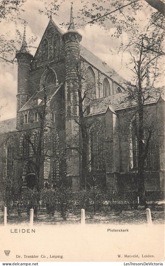 PAYS-BAS - Leiden - Pleterskerk - Vue Générale - Face à L'entrée - Carte Postale Ancienne - Leiden