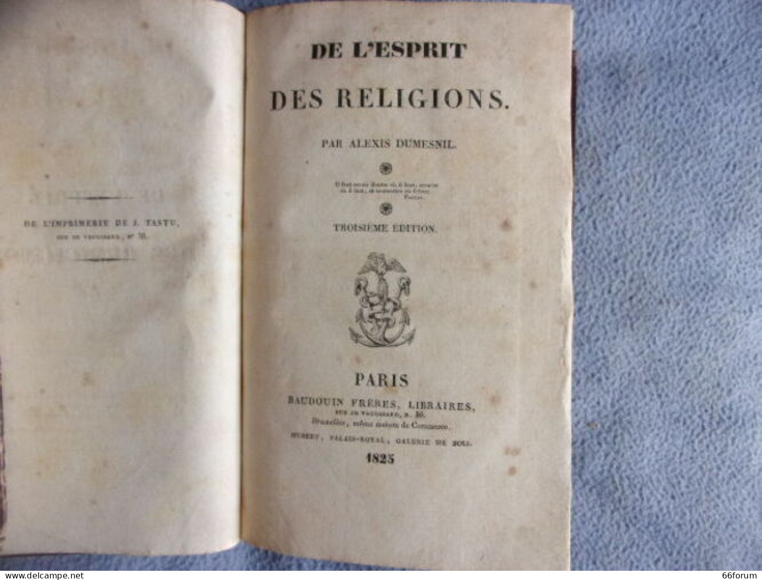 De L'esprit Des Religions Troisième édition - Godsdienst