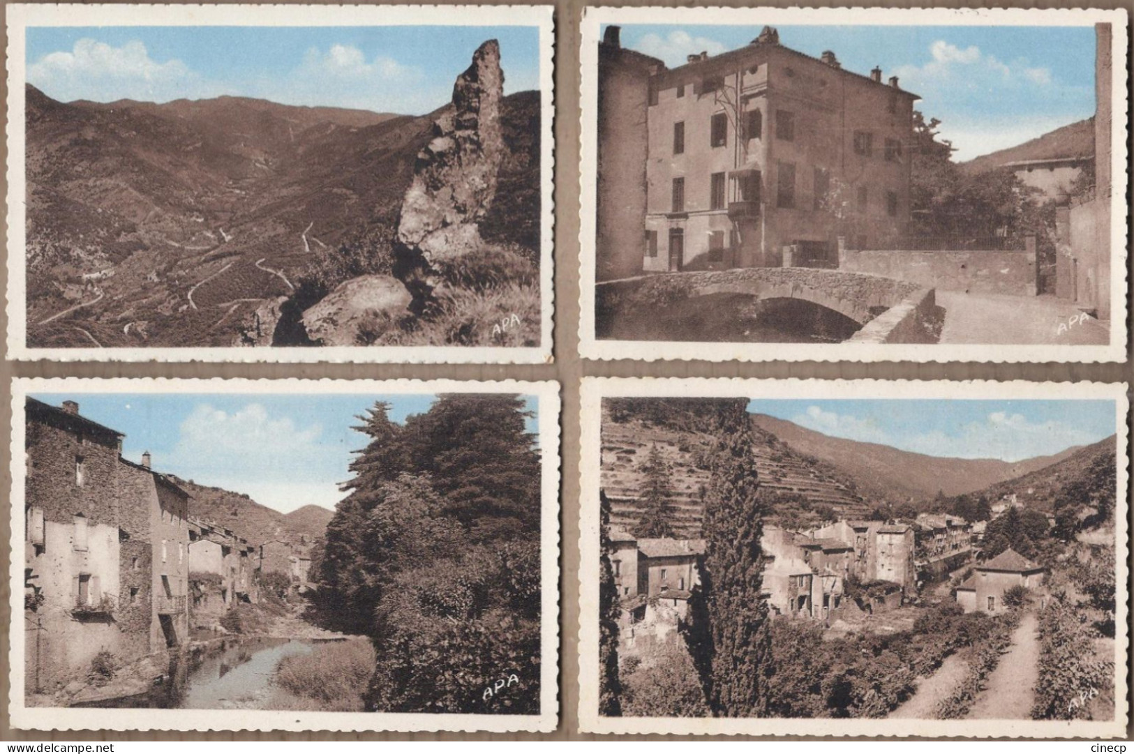 LOT 10 CPSM 30 GARD - VALLERAUGUE - Dont Vue Générale , Le Clarou , Le Barrys , Place Général Perrier Etc... - Autres & Non Classés