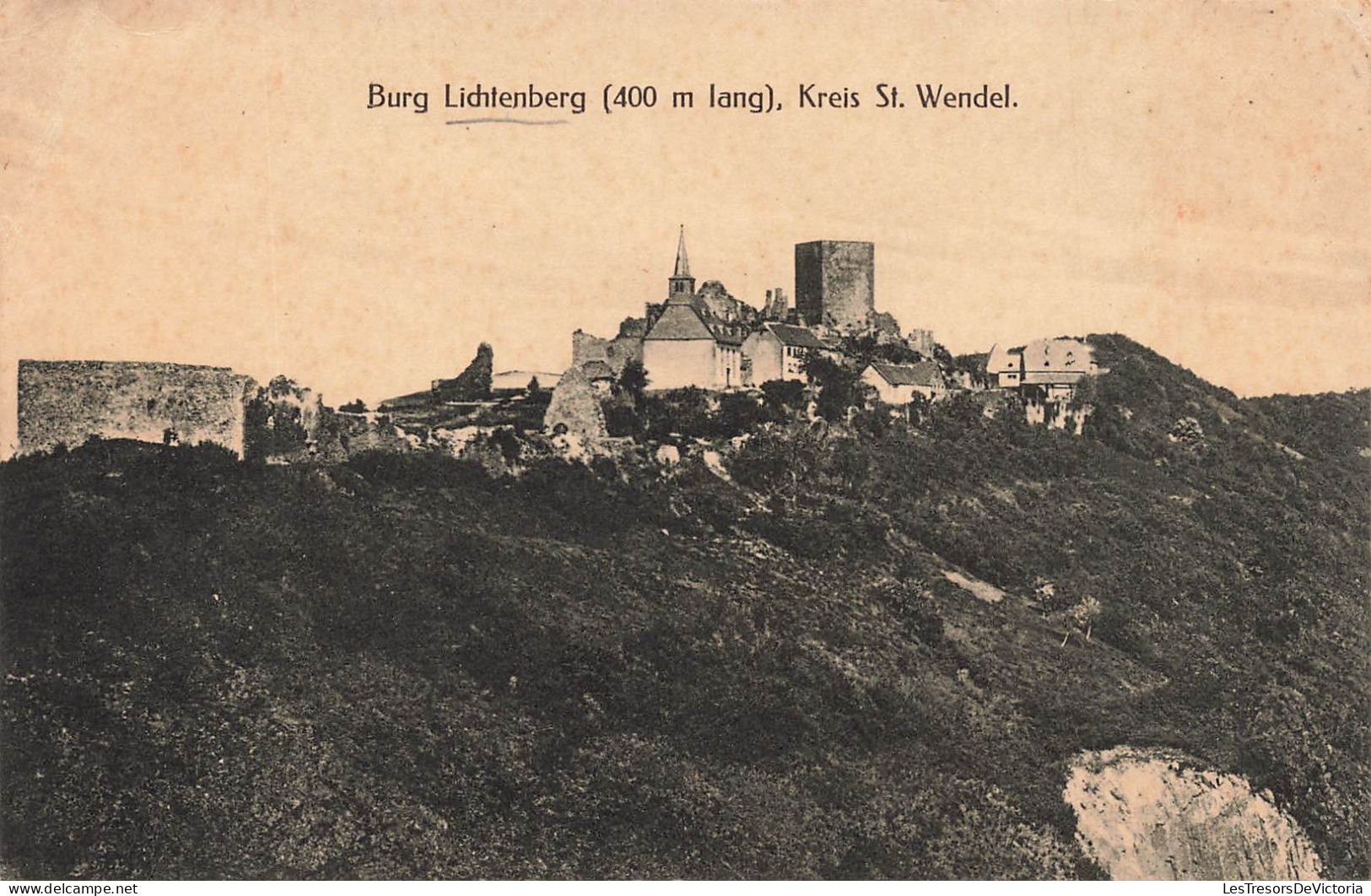 ALLEMAGNE - Burg Lichtenberg (400 M Lang) - Kreis St Wendel - Vue Sur Une Partie De La Ville - Carte Postale Ancienne - Kusel
