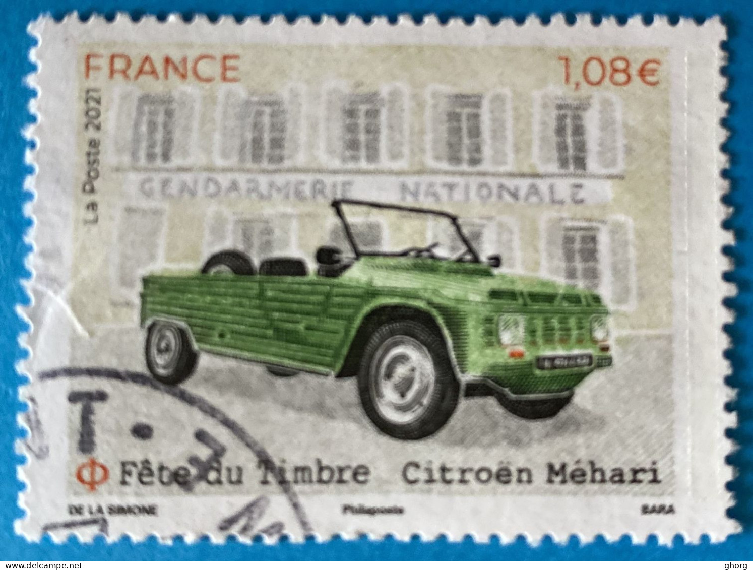 France 2021 : Fête Du Timbre, Voitures Anciennes N° 5519 Oblitéré - Used Stamps