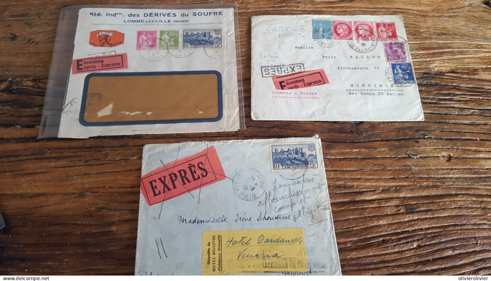 REF A2345  FRANCE OBLITERE COURRIERS EXPRESS FRANCE VERS ETRANGER BLOC - Collections