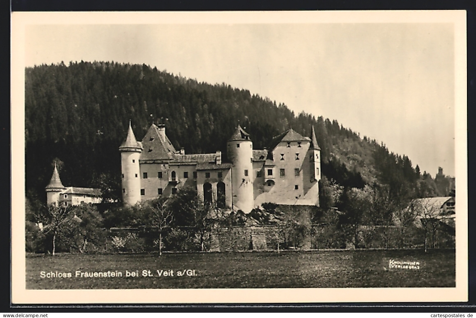 AK St. Veit A. Gl., Schloss Frauenstein Im Sonnenschein  - Autres & Non Classés