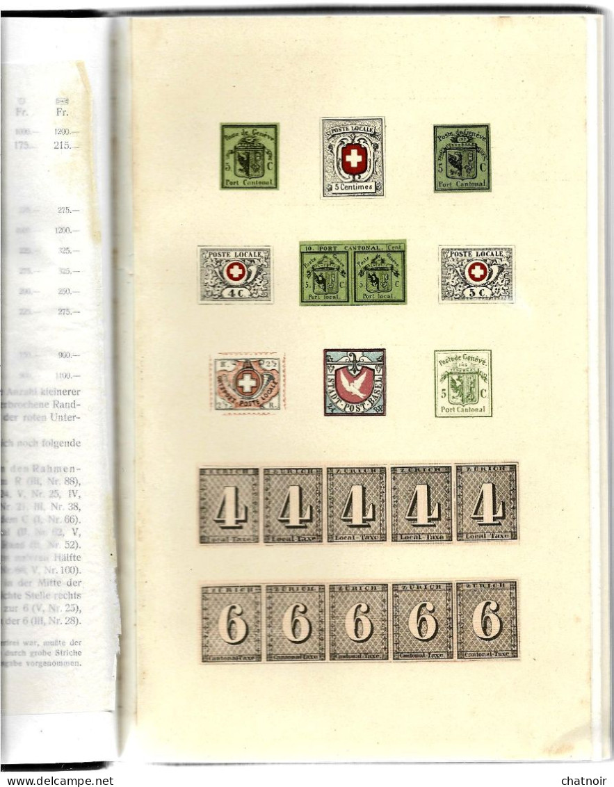 Catalogue  De SUISSE  1924  / ZUMSTEIM / DIE BRIEFMARKEN DER SCHWEIZ  /couverture Avec Ruban Adhésif - Otros & Sin Clasificación