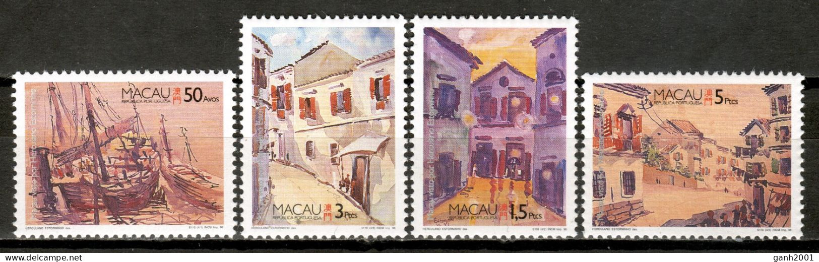 Macau 1996 Macao / Paintings Art Herculano Estorninho MNH Arte Pinturas Kunst / Ks03  33-36 - Moderni