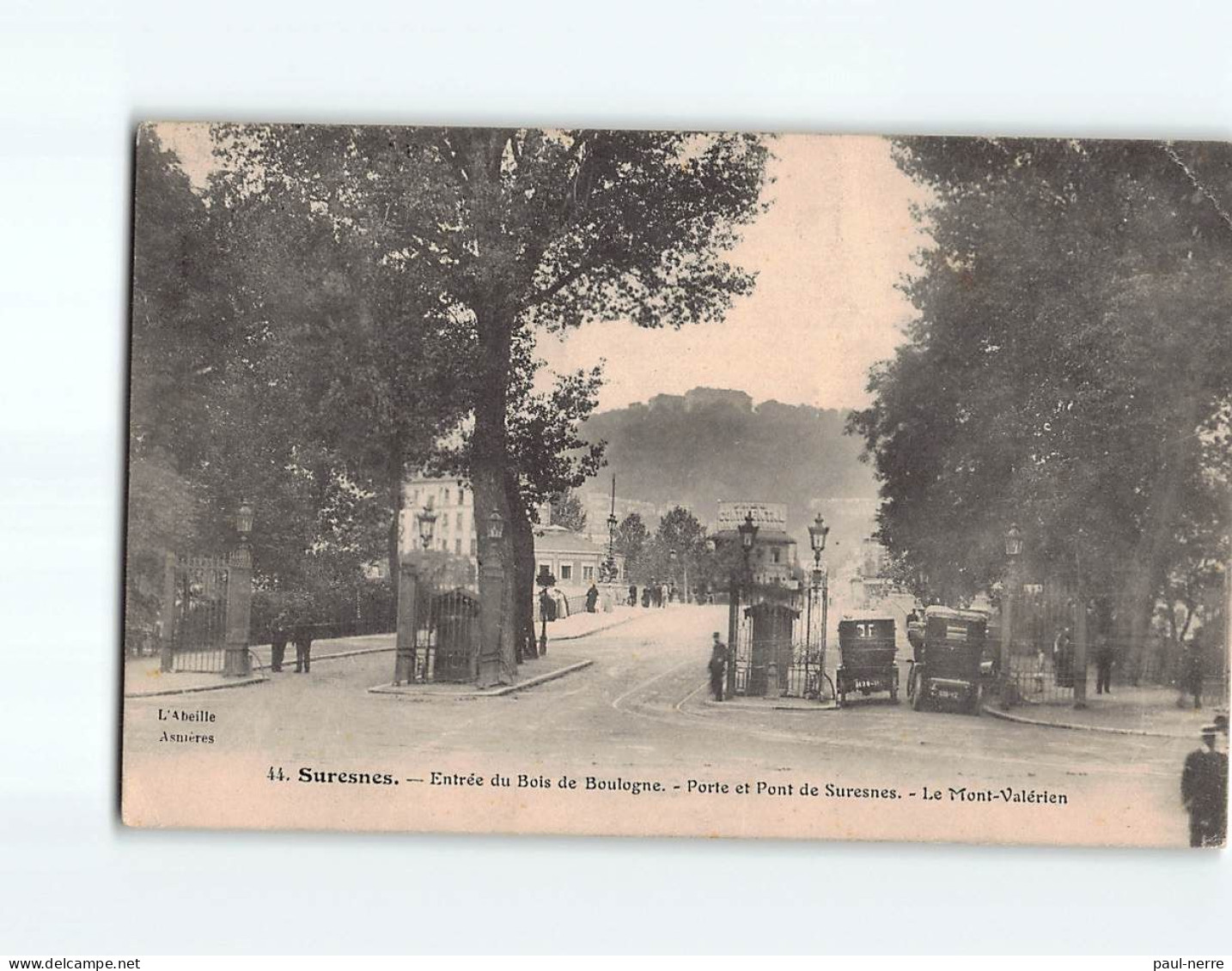 SURESNES : Entrée Du Bois De Boulogne, Porte Et Pont De Suresnes, Le Mont-Valérien - état - Suresnes