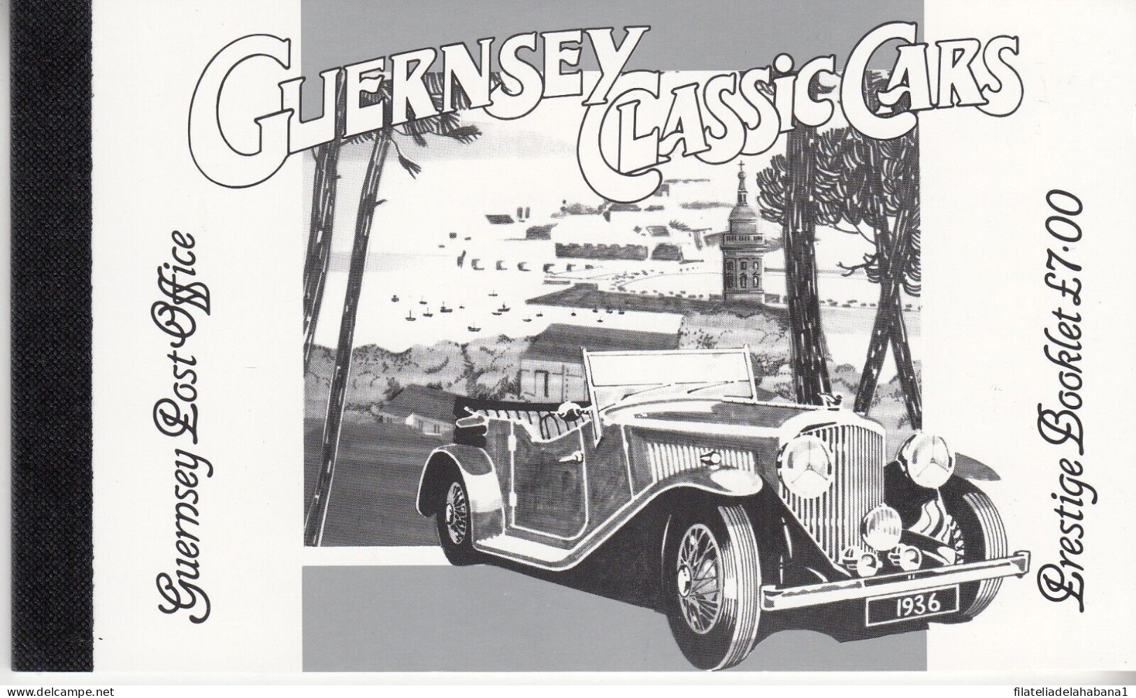 F-EX50123 GUERNSEY UK ENGLAND MNH 1994 OLD CLASSICS CARS BOOKLED.  - Guernesey