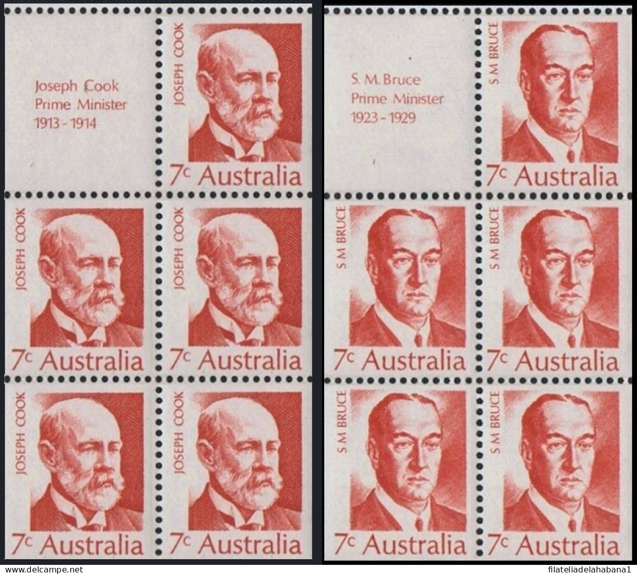 F-EX50064 AUSTRALIA MNH 1972 PRIME MINISTER BOOKLED.  - Other & Unclassified