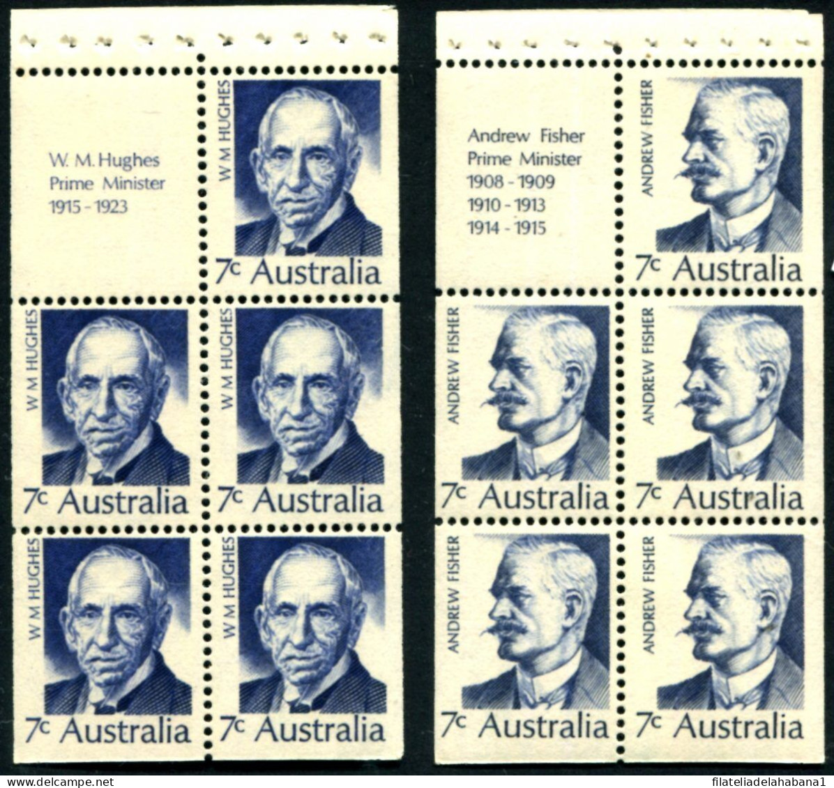 F-EX50065 AUSTRALIA MNH 1972 PRIME MINISTER BOOKLED.  - Otros & Sin Clasificación