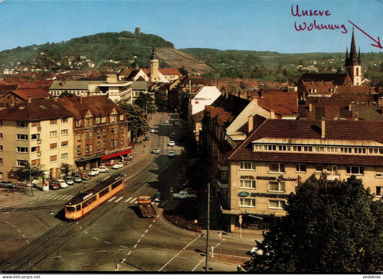 H1799 - Karlsruhe Durlach - Straßenbahn Tram - Verlag Metz - Karlsruhe