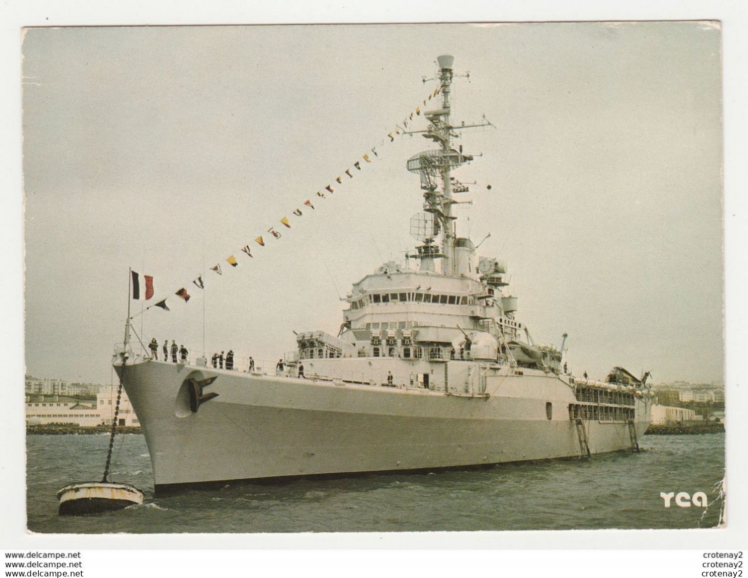 29 Brest N°2161 Navire Porte Hélicoptères Le Jeanne D'Arc Avec Un Hélicoptère Sur Le Pont VOIR DOS - Warships