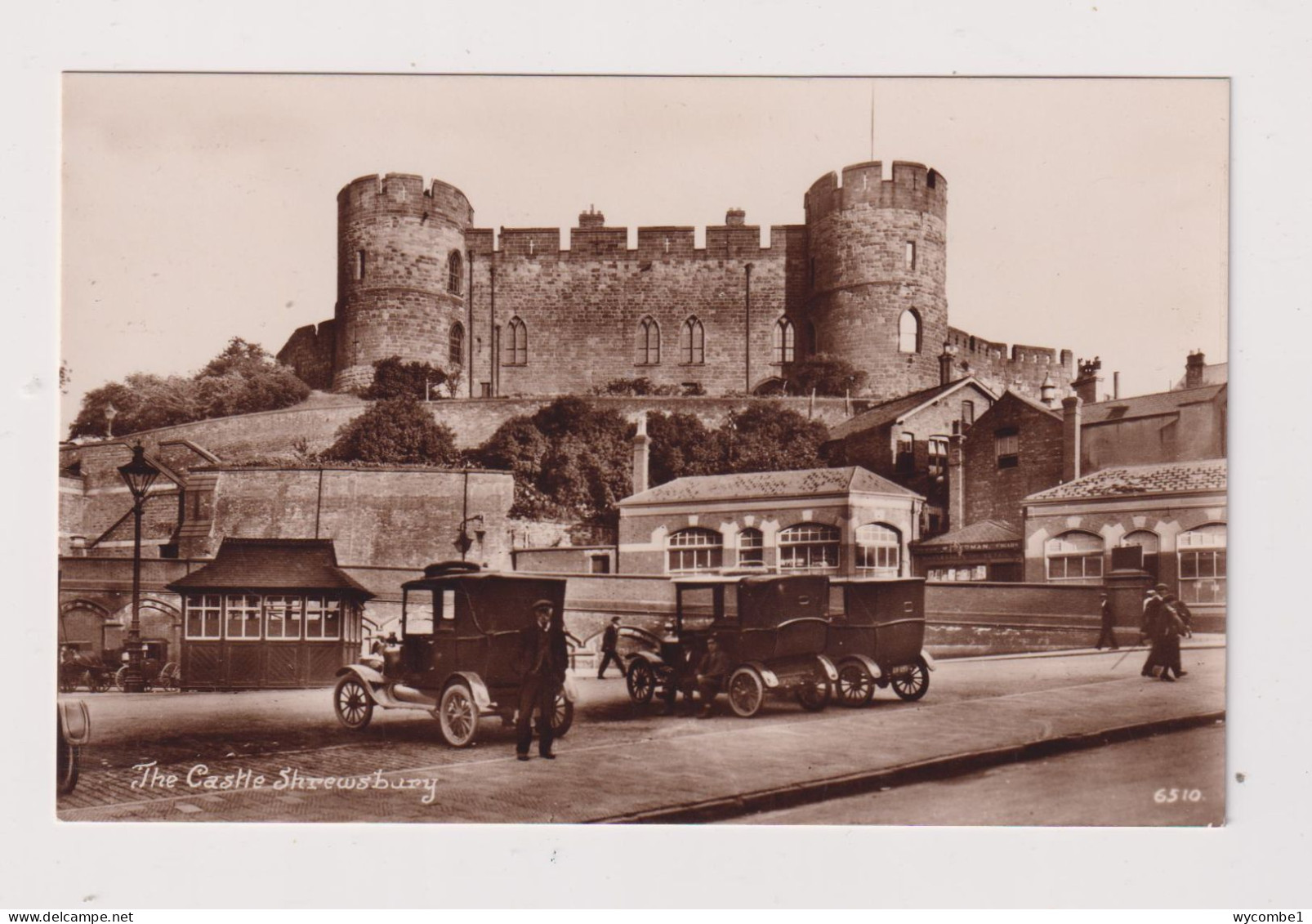 ENGLAND -  Shrewsbury The Castle  Unused Vintage Postcard (Previously Mounted) - Shropshire