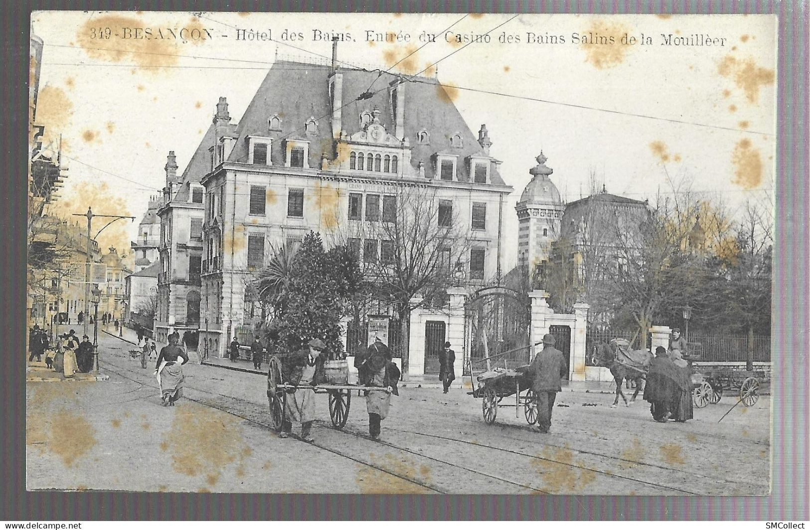 Besançon, Hotel Des Bains, Entrée Du Casino, Salins De La Mouillère (13619) - Besancon